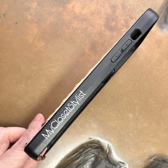 BANDOLIER Pyramid Studs iPhone 13 Pro Max RARE CASE Purse NEW! pouch gold unisex - Picture 5 of 11